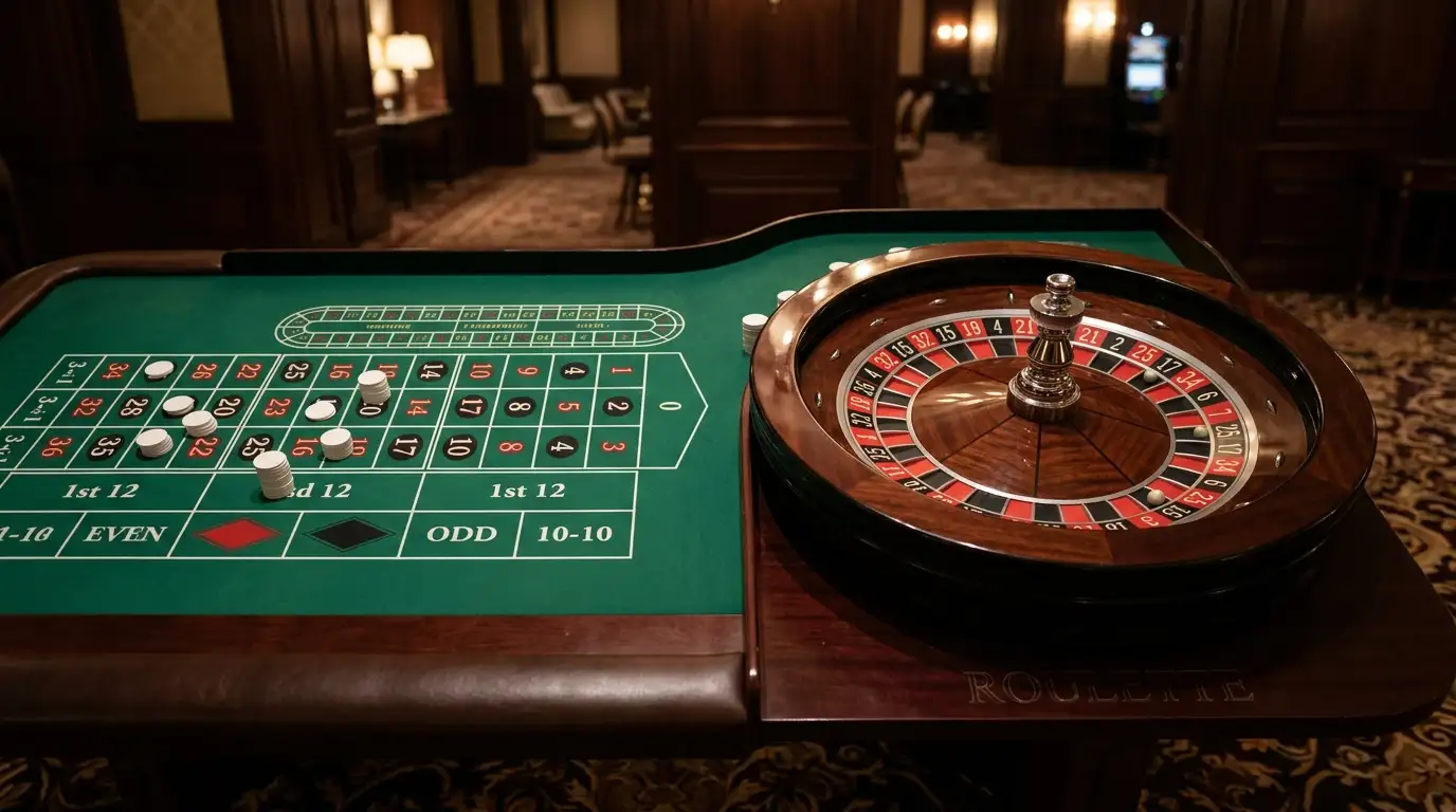 Roulette-Tisch in einem EU-lizenzierten Online-Casino mit EPS-Einzahlung für Spieler aus Österreich